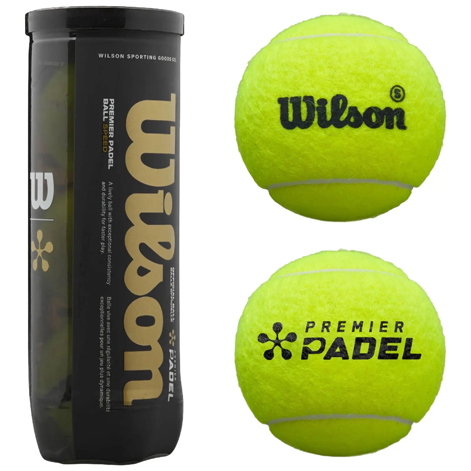 Wilson Premier Padel Speed Balls - Box of 24 Cans (72 Balls)
