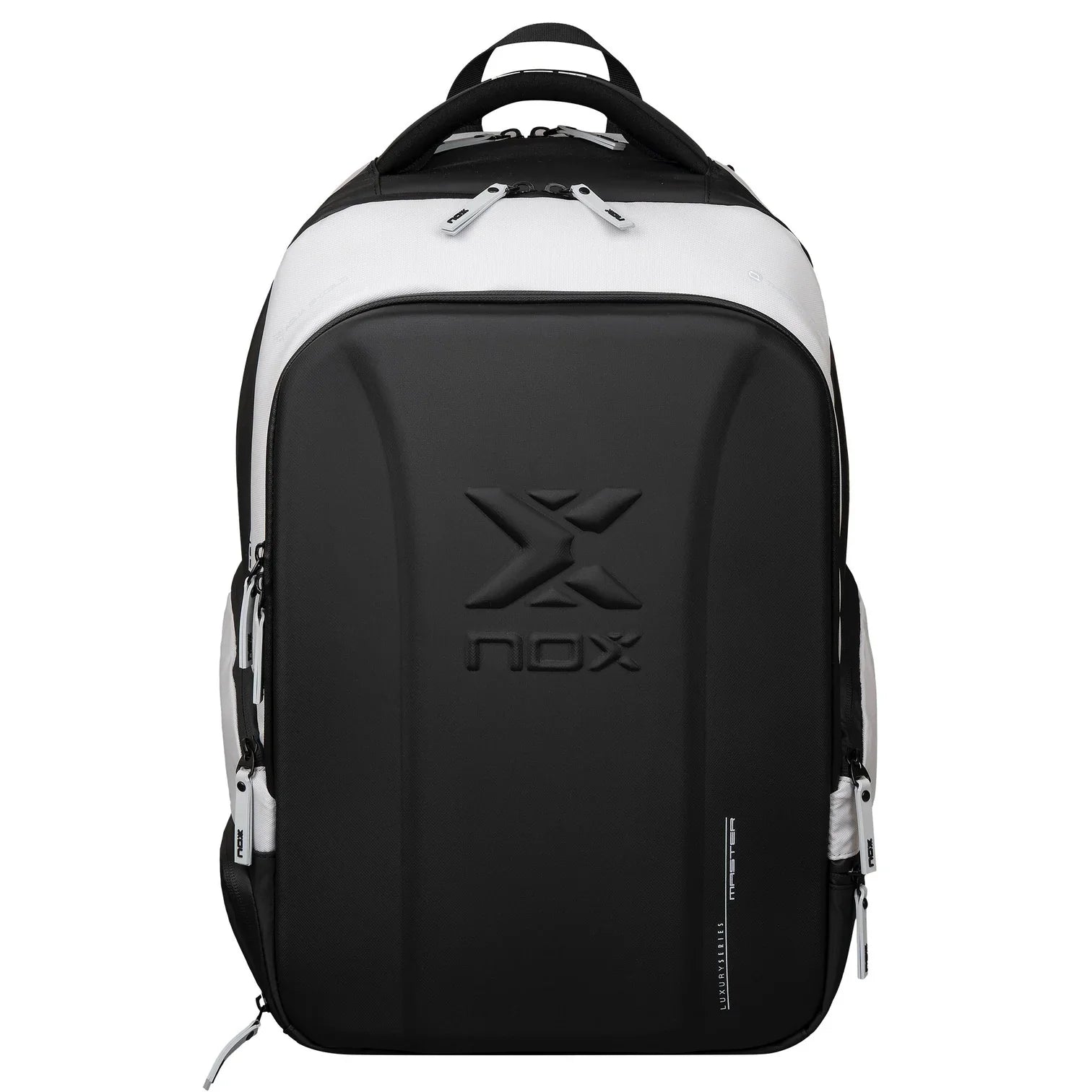 NOX Luxury Master Series Padel Backpack shoe compartment and storage pockets