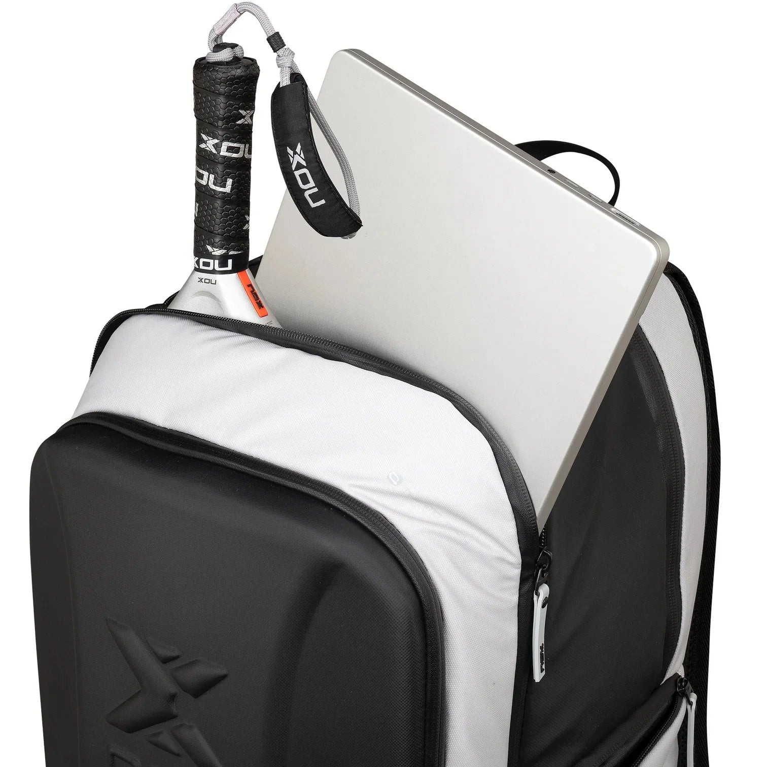 NOX Luxury Master Series Padel Backpack racket and laptop compartment