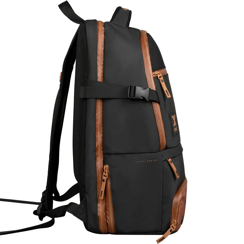 NOX Luxury Open Series Padel Backpack racket and laptop compartment