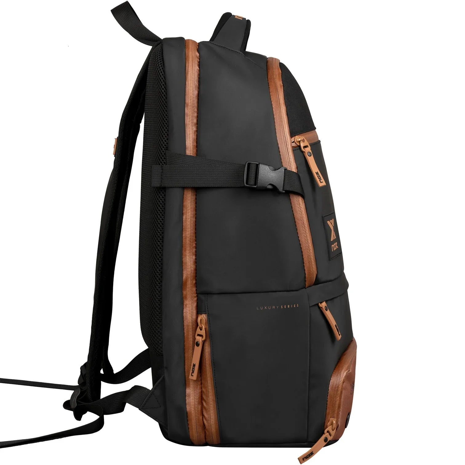 NOX Luxury Open Series Padel Backpack racket and laptop compartment