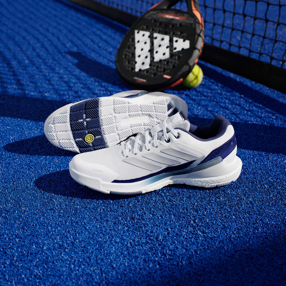 Adidas Crazyquick Boost padel shoes multi-directional outsole with pivot point detail