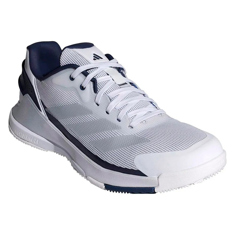 Adidas Crazyquick Boost Padel Shoes 2026 — White / Blue - The Padel Market