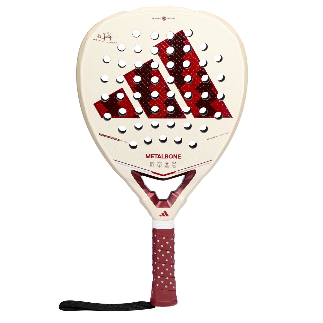 Adidas Metalbone Reserve 3.5 2026 limited edition padel racket — cream red Reserve Cup livery, Ale Galán, South Africa