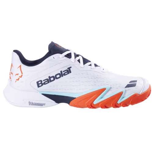 Babolat Premura 3 Juan Lebron 2026 padel shoes White Orange — Matryx Micro, Michelin sole, South Africa