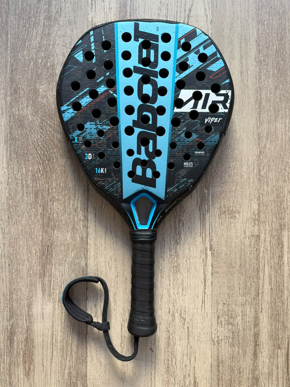 Pre-owned Babolat Air Viper 2024 padel racket — good condition, hybrid shape, 16K carbon, South Africa