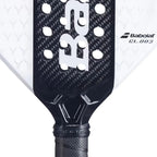 Babolat × Lamborghini BL003 White glossy finish and centralised drilling pattern — premium padel racket South Africa