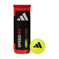 Adidas Speed RX padel ball can — 3 balls, high-density rubber core, wool and nylon felt