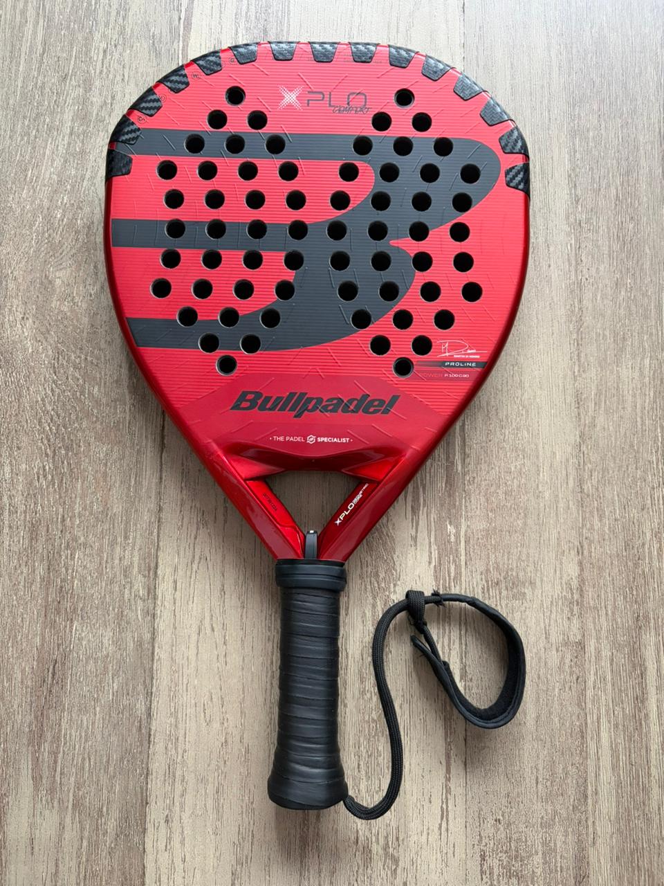 Pre-owned Bullpadel XPLO Comfort padel racket — good condition, diamond shape, Fibrix face, South Africa