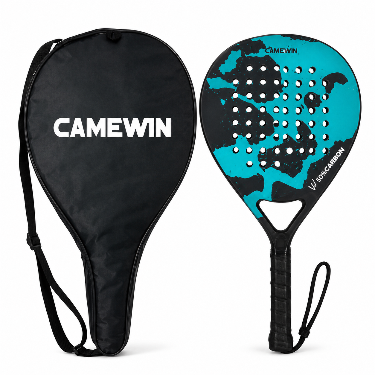 Camewin 4003 Carbon Fibre Padel Racket with Bag
