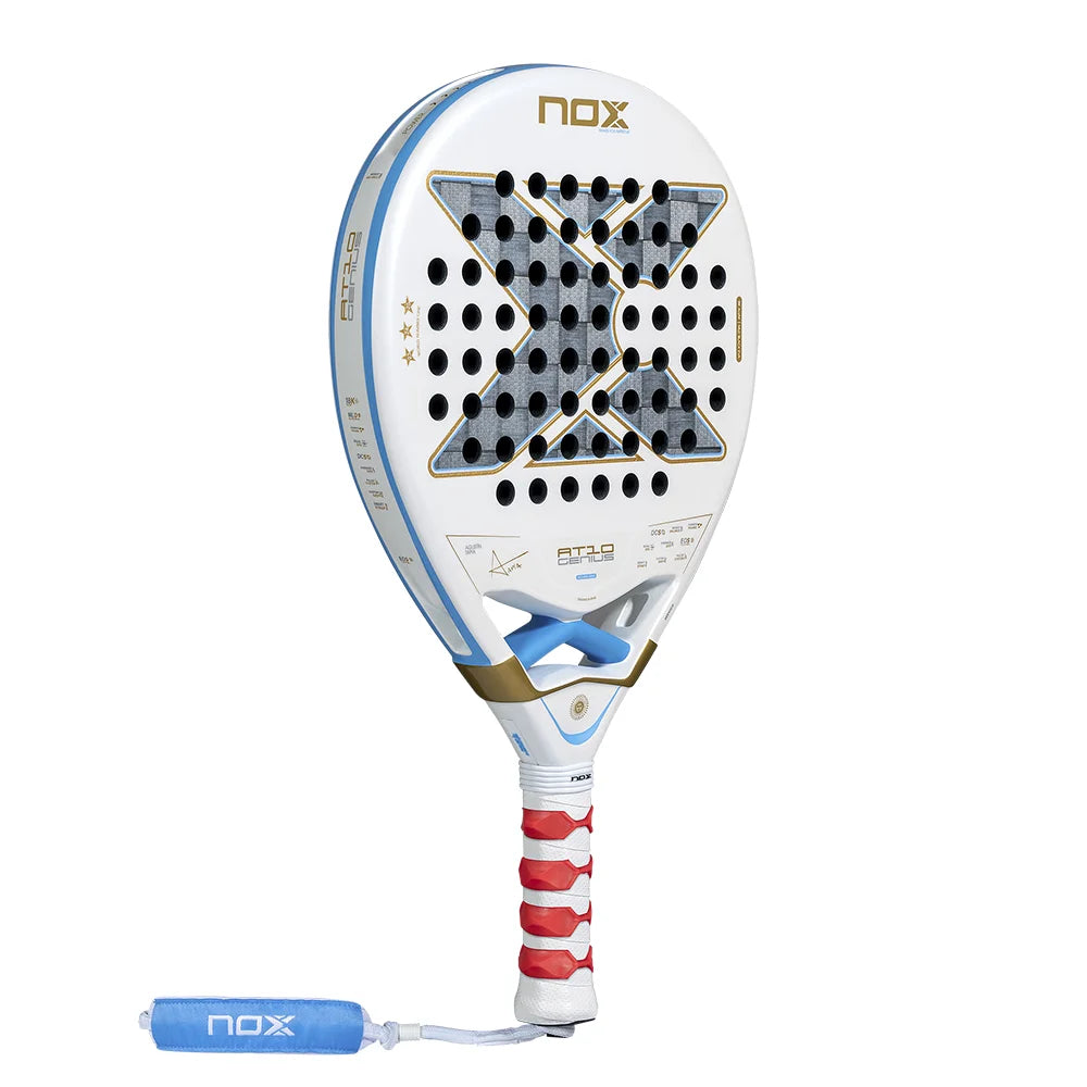 NOX AT10 Genius 18K Argentina Edition 18K Aluminized Carbon face with Dual Spin surface detail