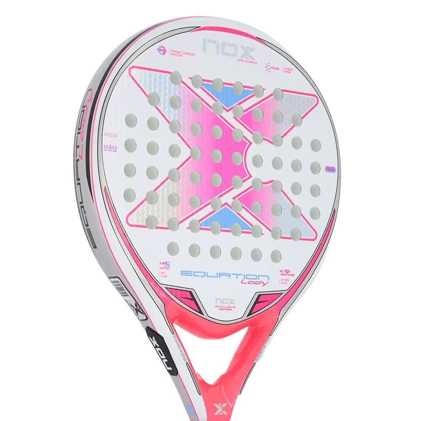 NOX Equation Lady lightweight intermediate padel racket, The Padel Market SA