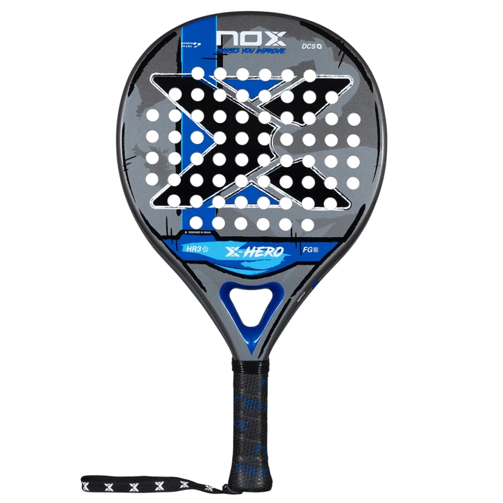 NOX X-Hero Blue 2026 padel racket — round beginner control racket, South Africa