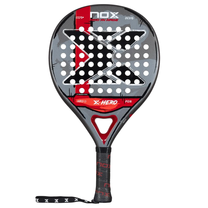 NOX X-Hero Red 2026 padel racket — round beginner control racket, South Africa