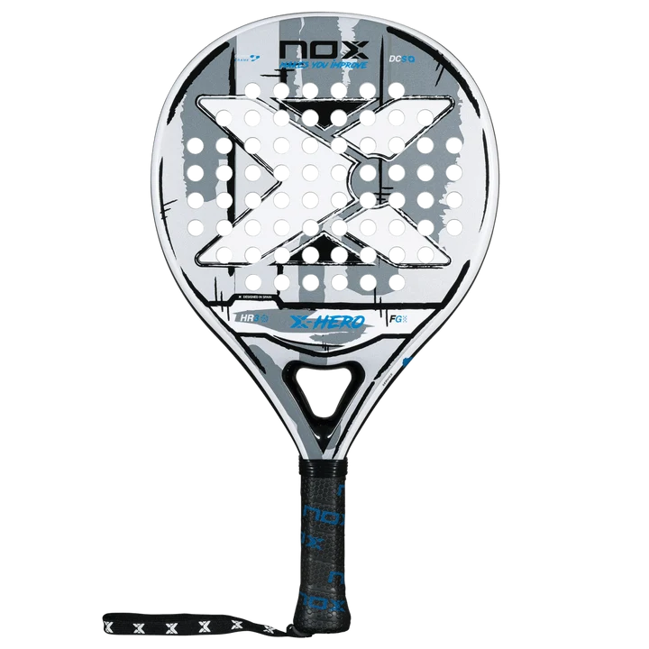 NOX X-Hero White 2026 padel racket — round beginner control racket, South Africa