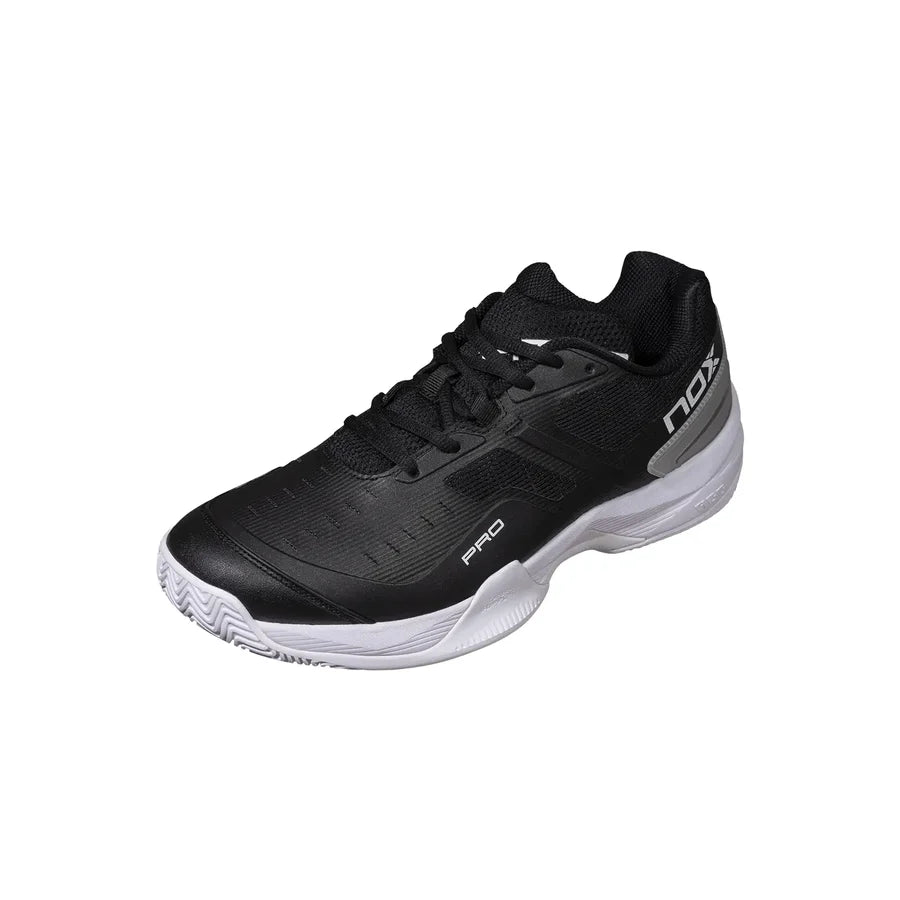 NOX AT10 Pro Padel Shoes — Black / White - The Padel Market