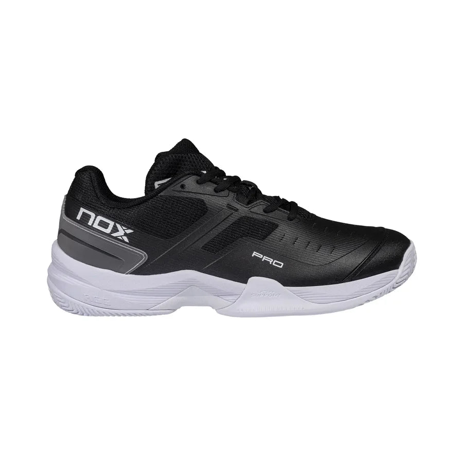 NOX AT10 Pro Padel Shoes — Black / White - The Padel Market
