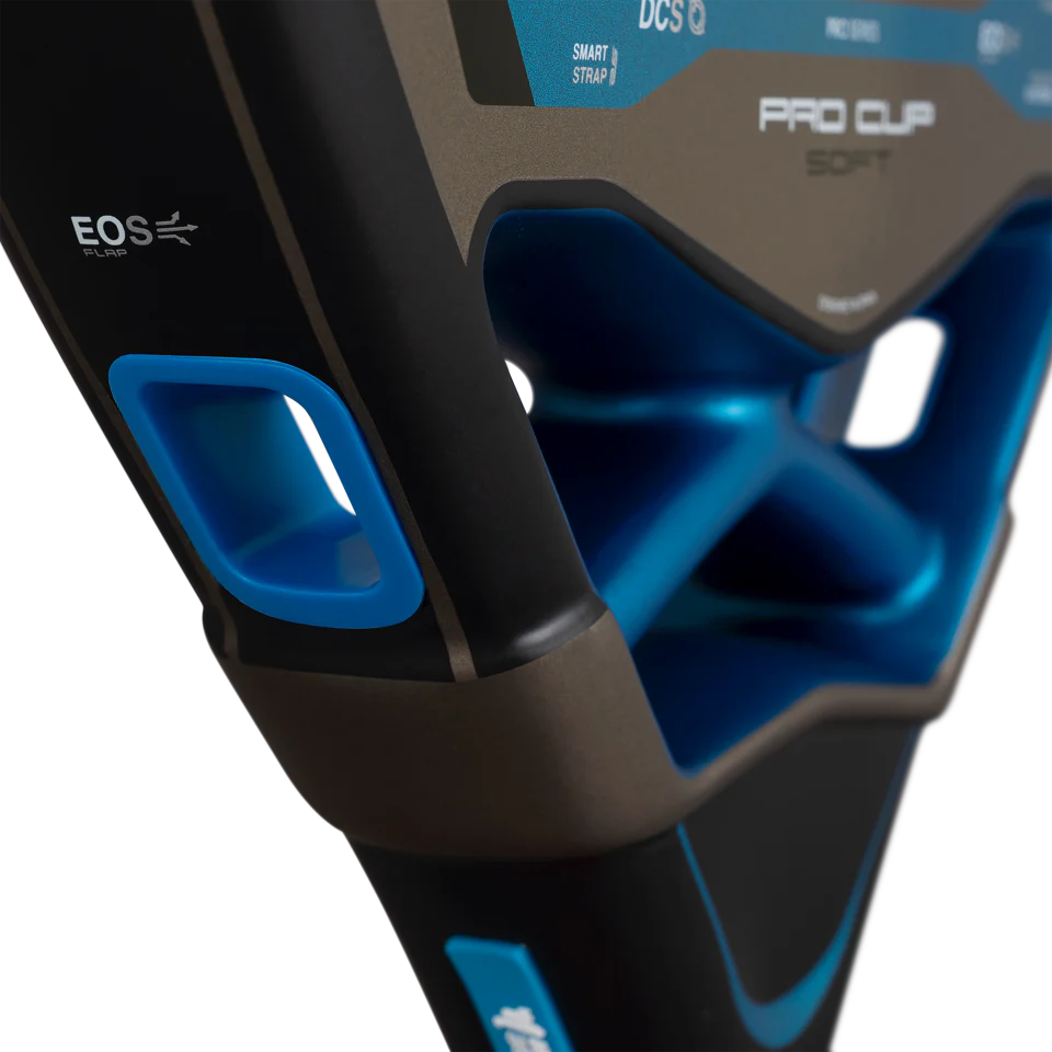 NOX AT10 Pro Cup Soft 2026 EOS Flap side perforations and Pulse System vibration dampener detail
