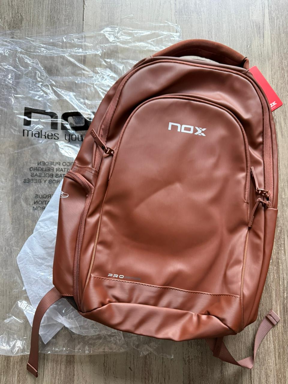 NOX Pro Series Padel Backpack — Camel