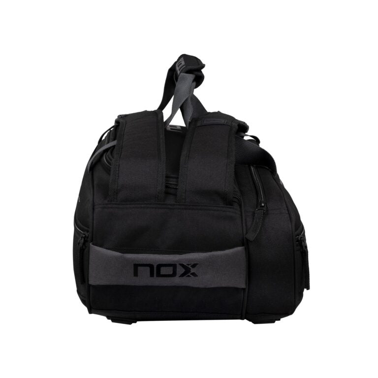 NOX Street Series Padel Bag Black Grey shoe compartment and side pockets