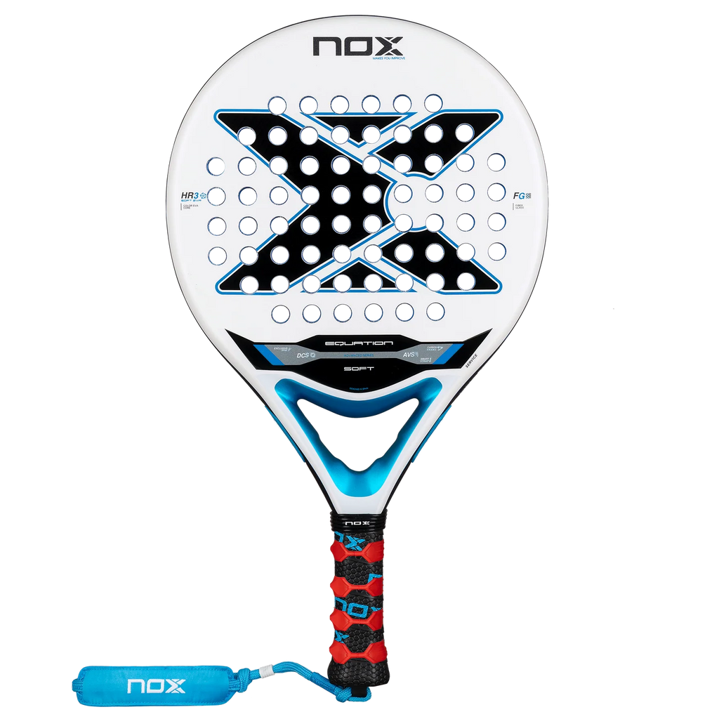 NOX Equation Soft 2026 padel racket — round shape, HR3 Soft EVA, 3K fibreglass, intermediate South Africa