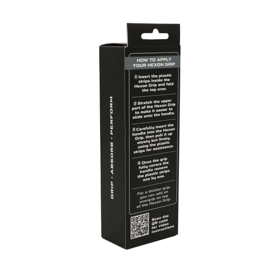 Outer Armour Hexon Grip hexagonal structure close-up — anti-vibration padel grip