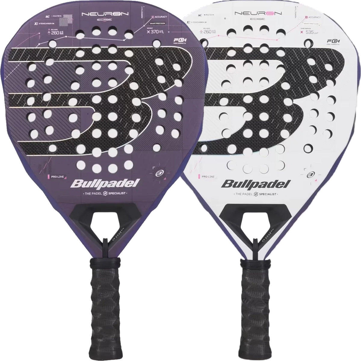 Bullpadel Neuron 02 Edge 2027 padel racket — geometric offensive racket, Fede Chingotto, South Africa