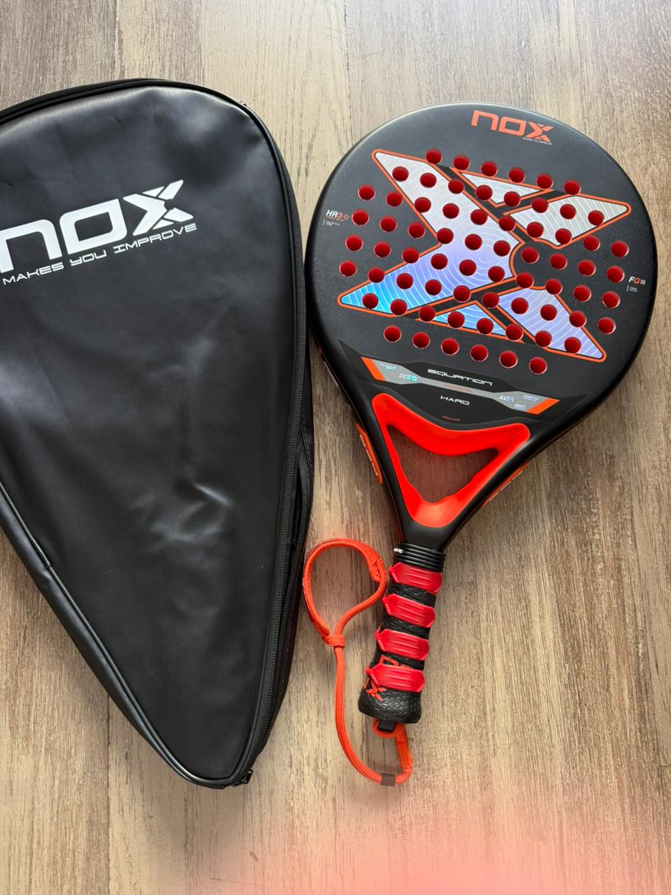 Pre-owned NOX Equation Hard 2026 padel racket — excellent condition, round shape, HR3 Hard core, South Africa