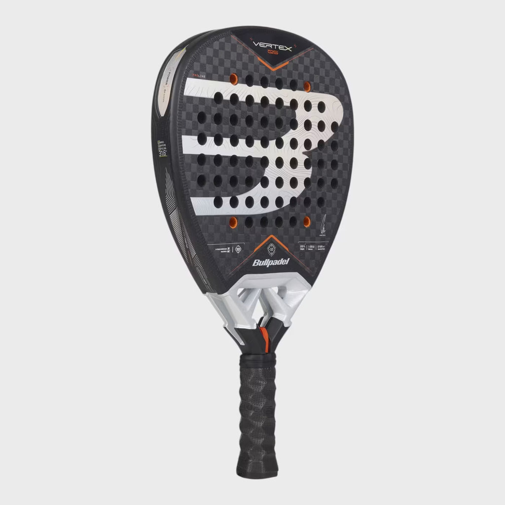 Bullpadel Vertex 05 X-Tend Carbon 12K face with Top Spin rough surface detail