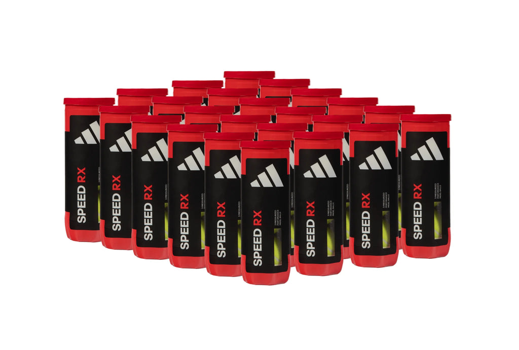 Adidas Speed RX Padel Balls — Box of 24 Cans (72 Balls)