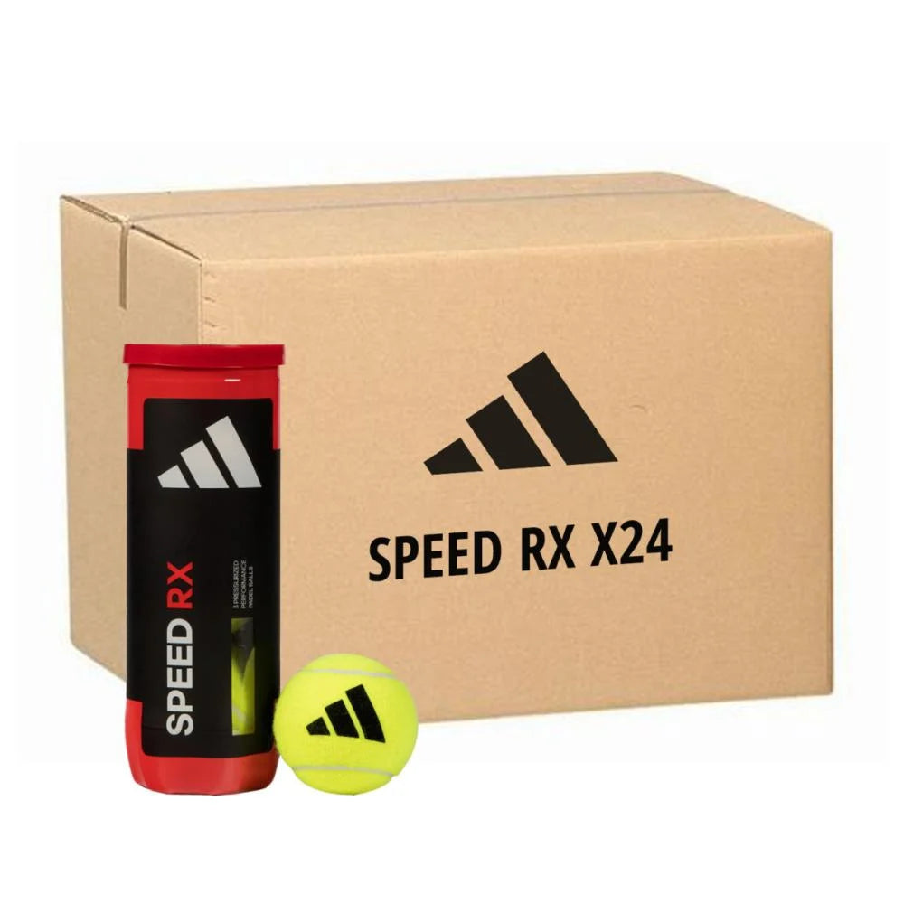 Adidas Speed RX padel balls box of 24 cans — 72 balls, The Padel Market South Africa