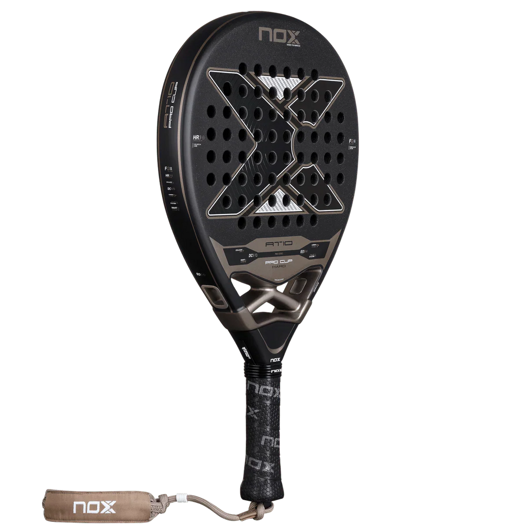 NOX AT10 Pro Cup Hard 2026 EOS Flap side perforations and Pulse System vibration dampener detail