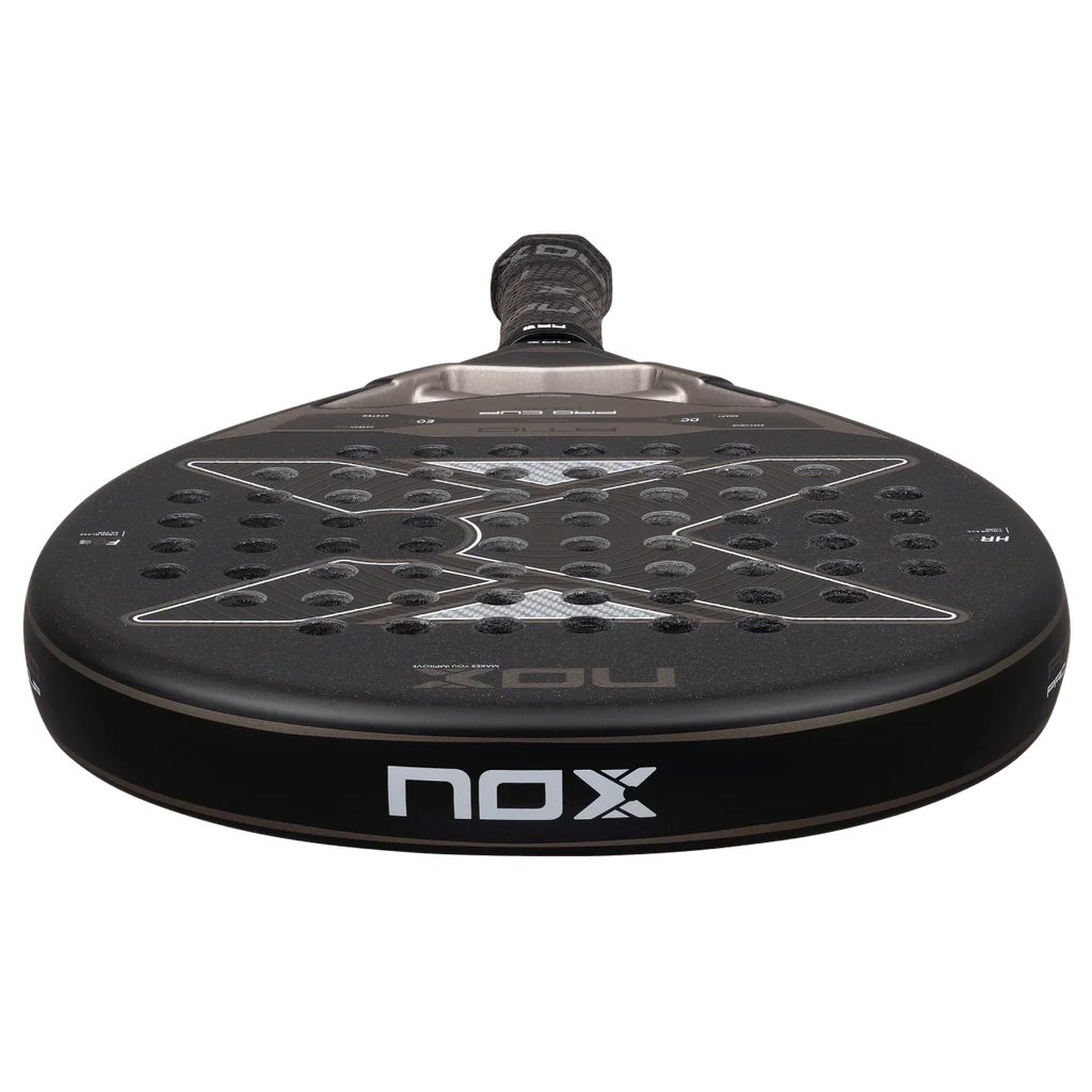 NOX AT10 Pro Cup Hard 2026 Exclusive Spin dual-texture surface — 3D hexagonal and sandblasted finish