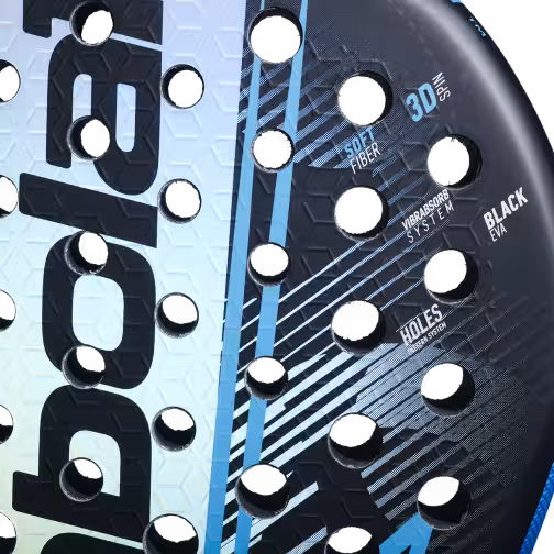 Player using Babolat Air Vertuo 2.6 2026 lightweight padel racket at net — buy in South Africa at The Padel Market