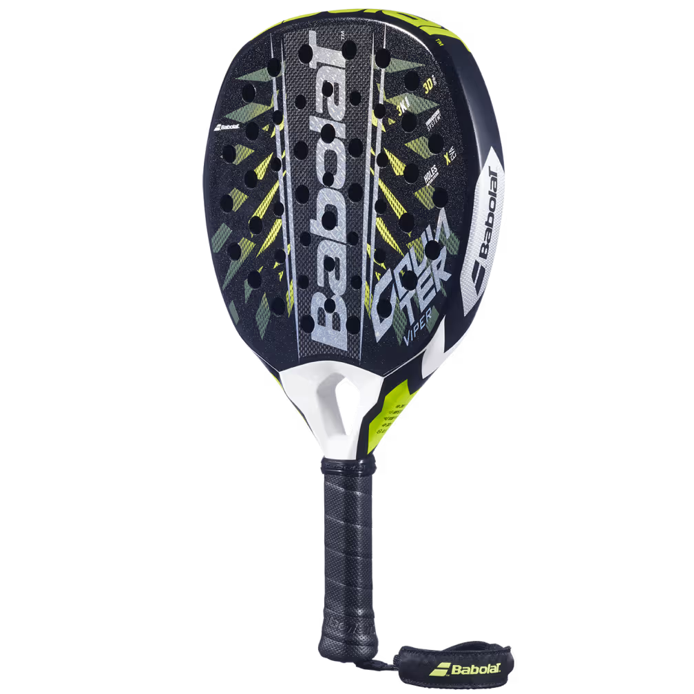 Player using Babolat Counter Viper 2.6 2026 control padel racket — buy online in South Africa at The Padel Market
