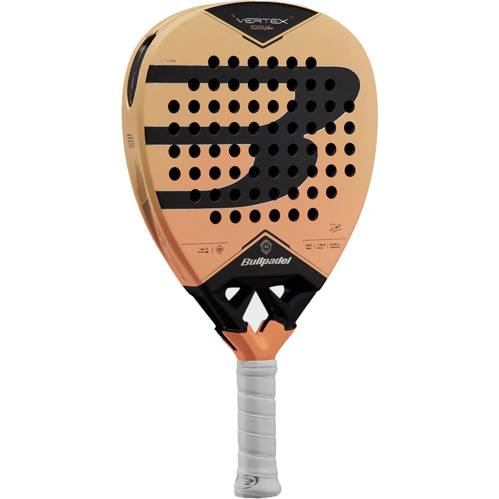 Bullpadel Vertex 05 W Fibrix face with Top Spin rough surface detail