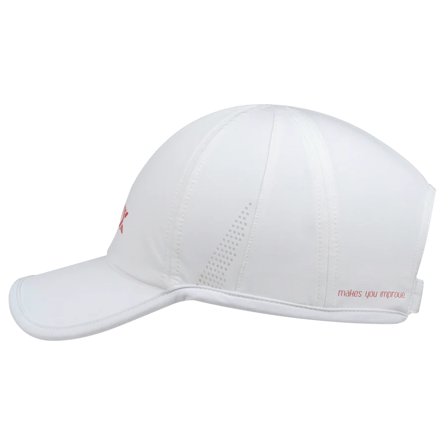 NOX White / Red Padel Cap