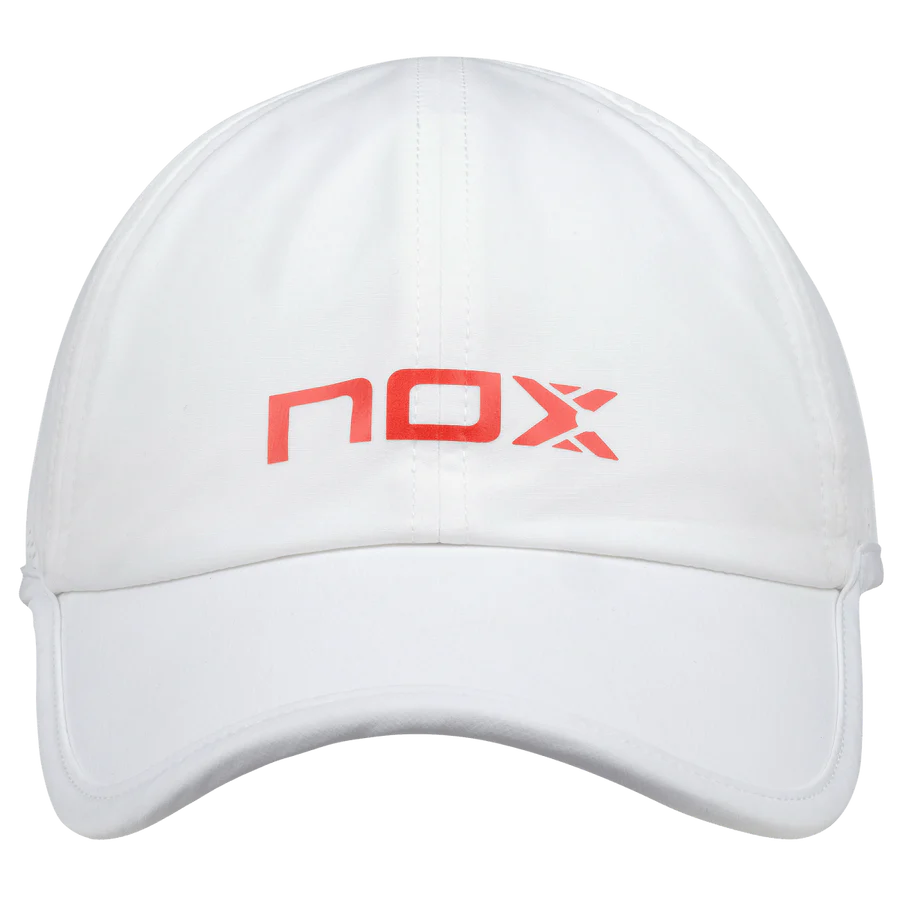 NOX White / Red Padel Cap