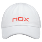 NOX White / Red Padel Cap